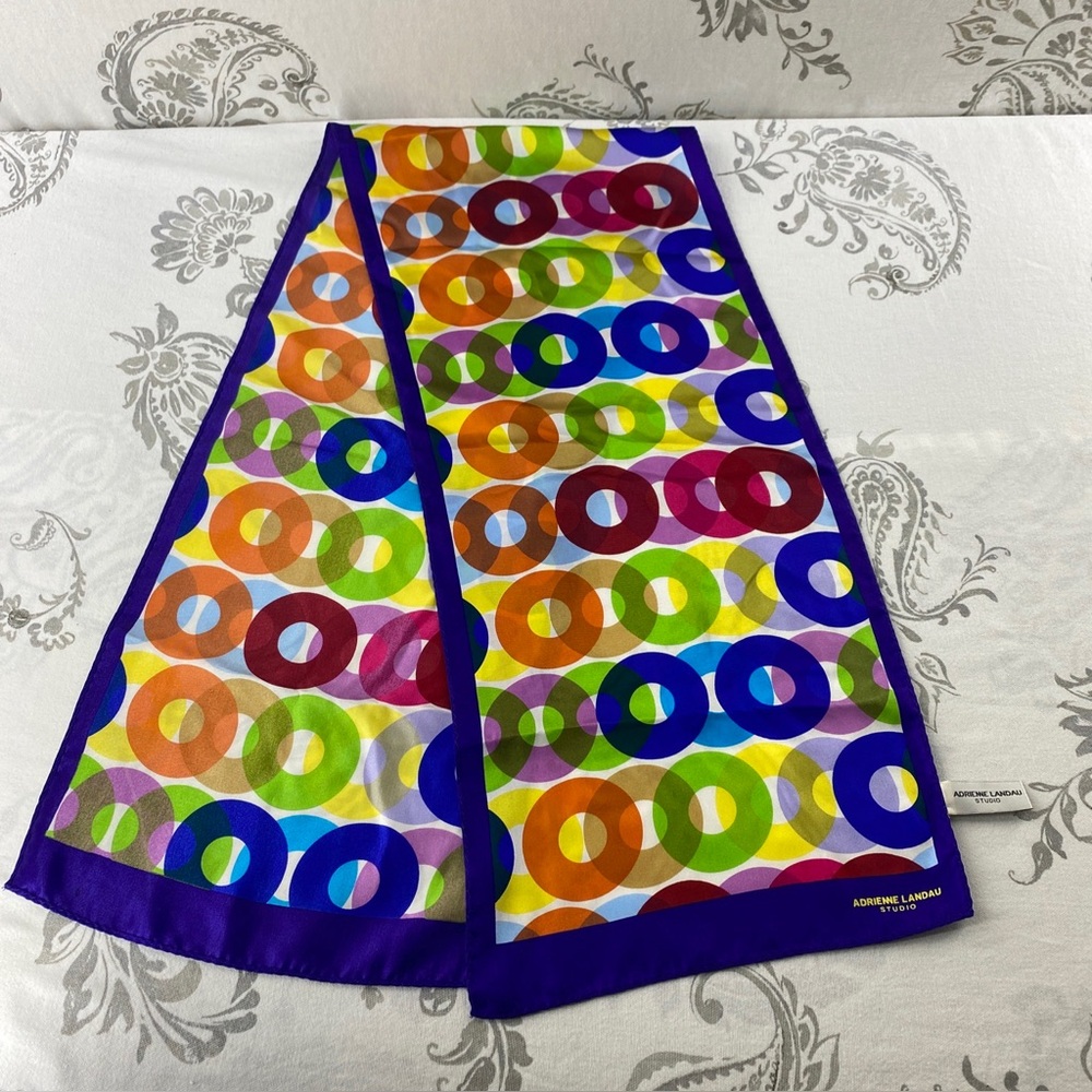 Adrienne Landau Studio 100% Silk
Scarf L53 x W 11 66 - Picture 2 of 7